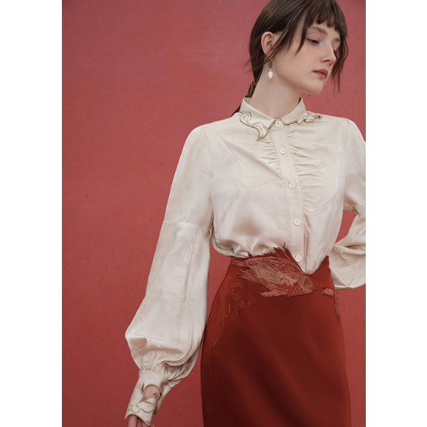 アジアテイストレトロシャツ AU-458