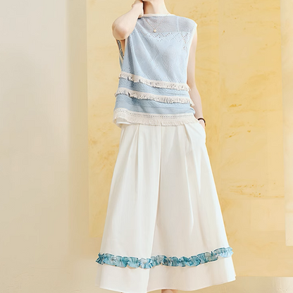 タッセル装飾ノースリーブトップ《Z00965》