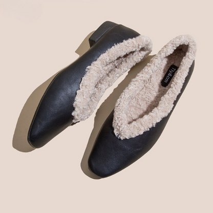 【３color】インナーボアローヒールパンプス w-129