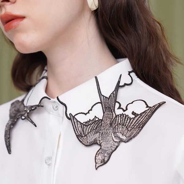 【2pattern】スワロウラペルブラウス  X-196