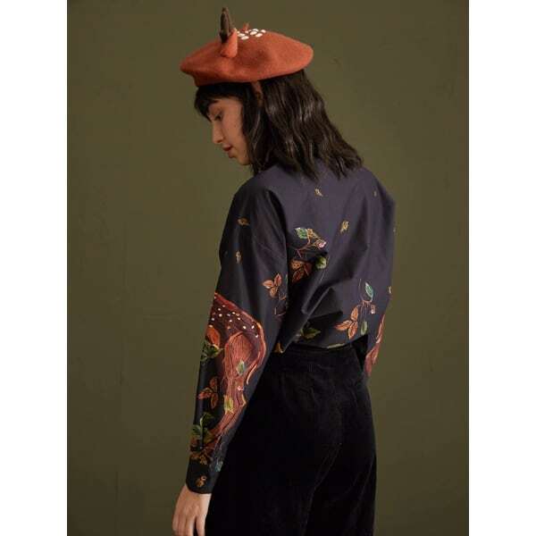 ナイトフォレストシャツブラウス C0074