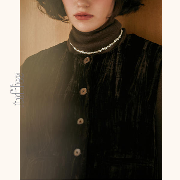 グロッシーダークベスト＆ロングスカートセットアップ　《Z00807》