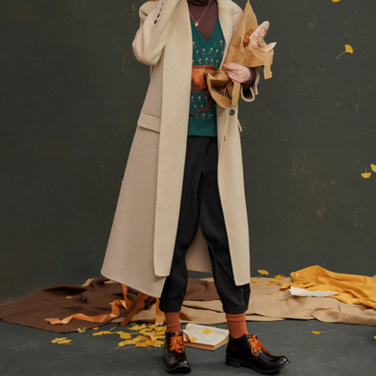 【２color】リブヘムセンタープレスパンツ AU-468