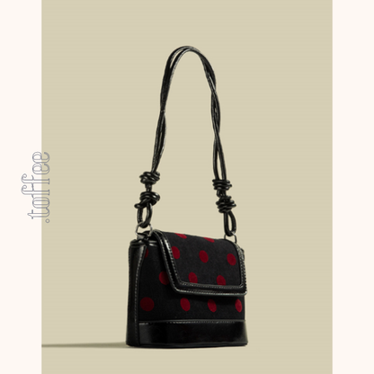 【3color】ポルカドットスクエアショルダーバッグ　Z00485