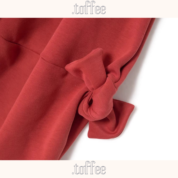 サイドリボンの立体バルーンスカート《Z01353》