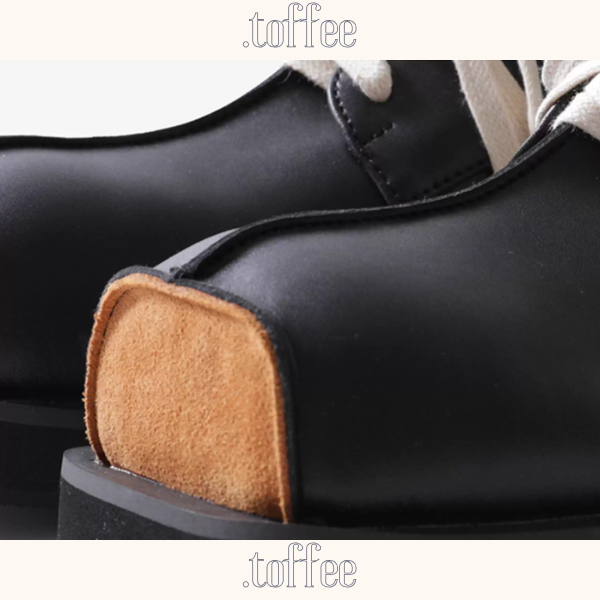 バイカラースクエア厚底ダービーシューズ《Z01352》