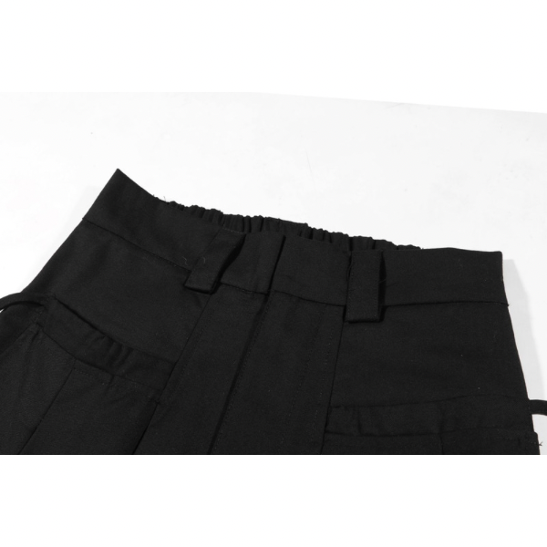 【2color】ハイウエストタックワイドパンツ X-163