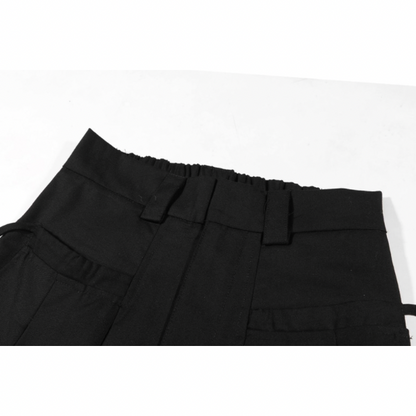 【2color】ハイウエストタックワイドパンツ X-163