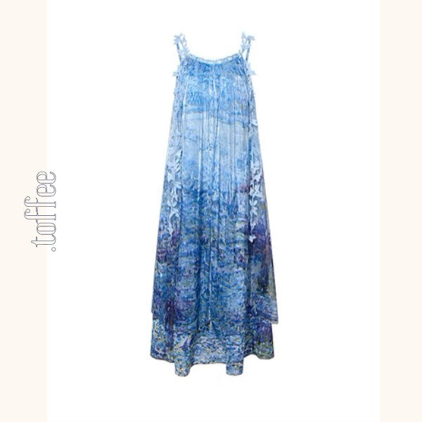 レイヤード風マリンテイストサスペンダーワンピース《Z00970》