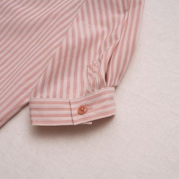 【2color】ストライプ柄ボックスシルエットシャツ《Z00854》
