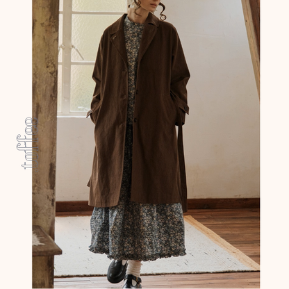 前合わせデザインのブラウンジャケット《Z01086》