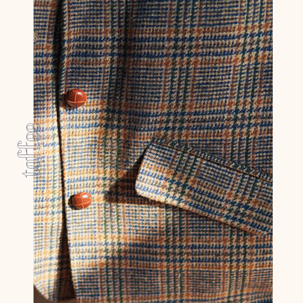 グレンチェック柄 テーラードジャケット　《Z00769》