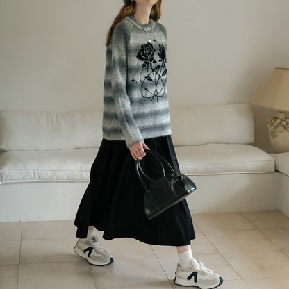 【2color】リムーバブルポケット付きコーデュロイAラインスカート  《Z00781》