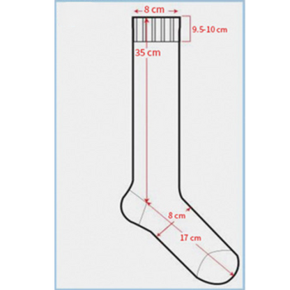 カラーブロック＆市松模様のロングソックス2点セット　Z00527