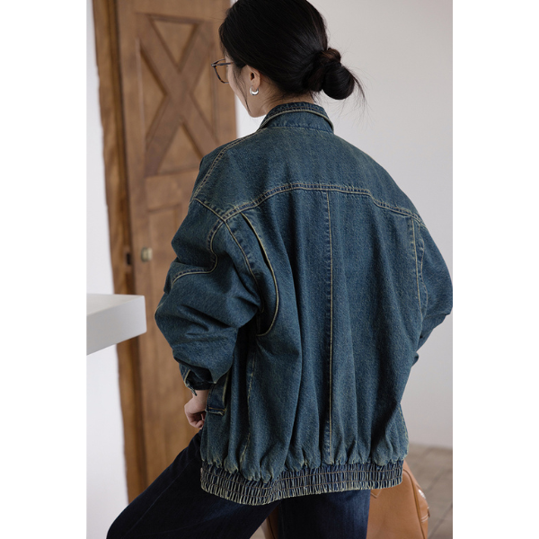 ウォッシュデニムジップジャケット Z00160