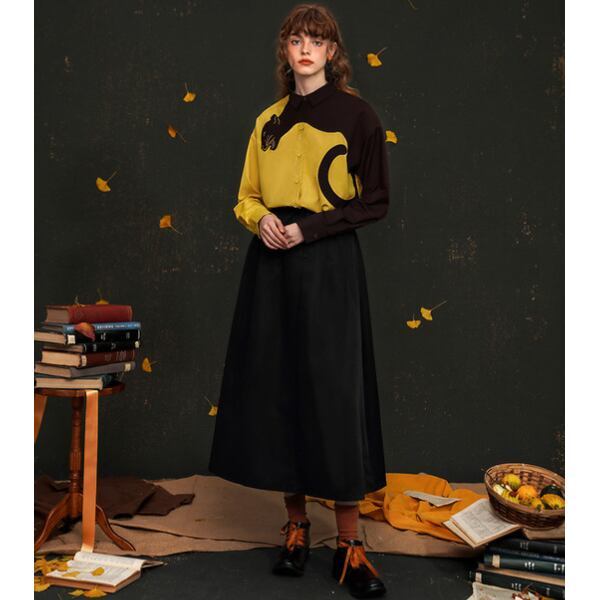 レオパード刺繍ブラウス C0046