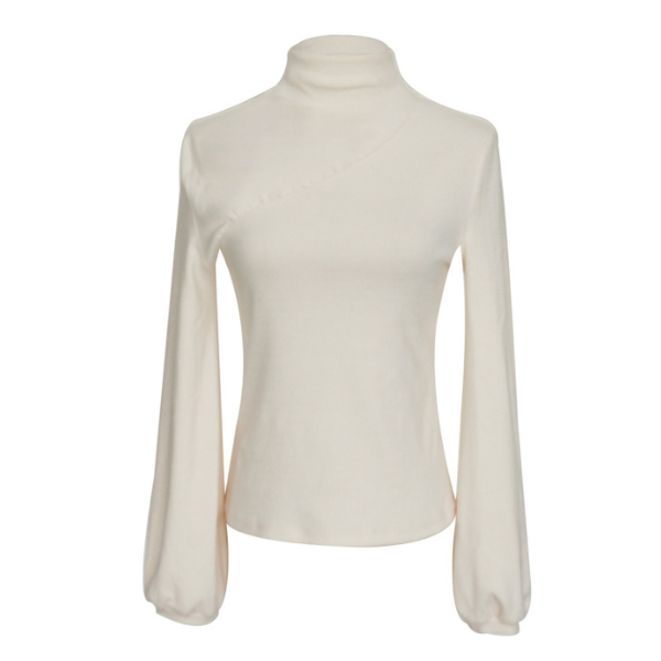 【３color】シンプルハイネックトップス w-090