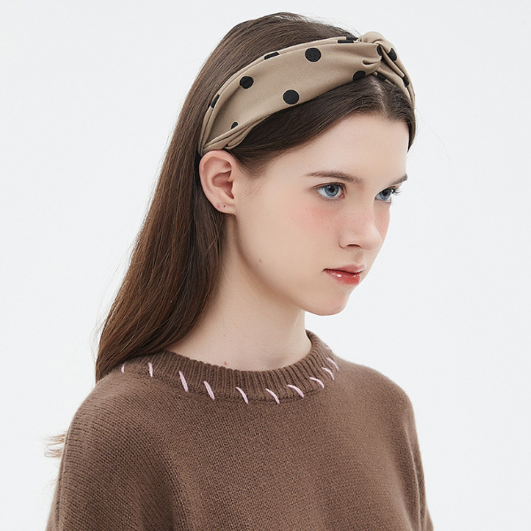 水玉柄カジュアルヘッドバンド Z00174