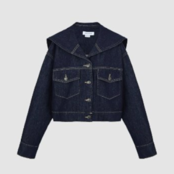 セーラーカラーデニムジャケット Z00278