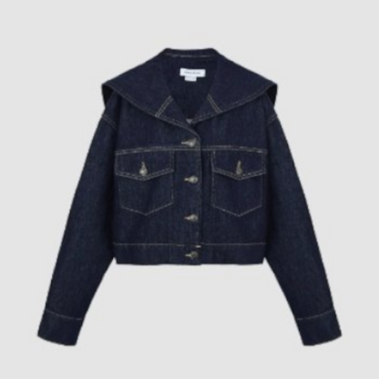 セーラーカラーデニムジャケット Z00278