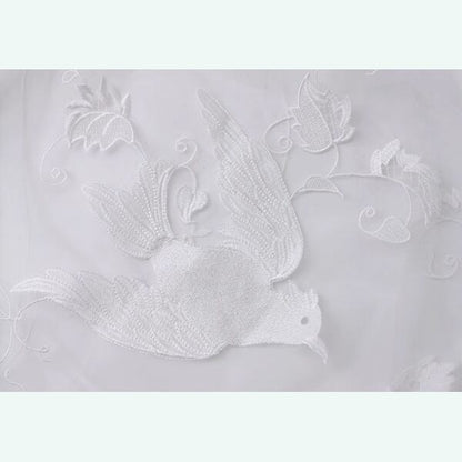 舞い踊る鳥達：幻想的レトロレース ロングスカート 《C0215》