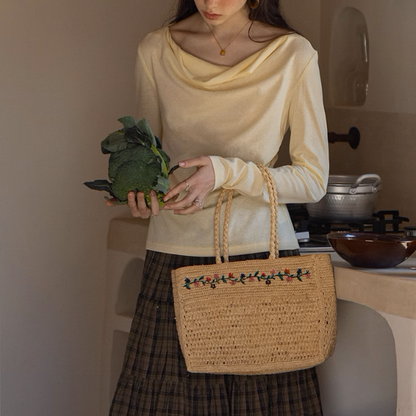 【3color】バックリボン＆ツイストデザインシアーシャツ《Z00868》