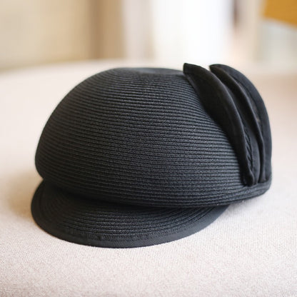 【３color】ワンポイントがついた可愛い麦わら帽　sp0076