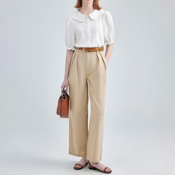 ハイウエストストレートパンツ X-184