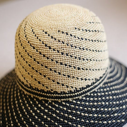 【４color】天然ラフィアの麦わら帽子
