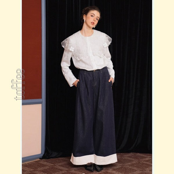 フェアリーレースを纏う：聖なるクラシックブラウス 《C0194》