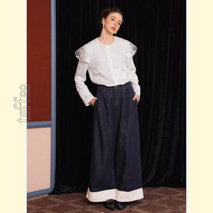 フェアリーレースを纏う：聖なるクラシックブラウス 《C0194》