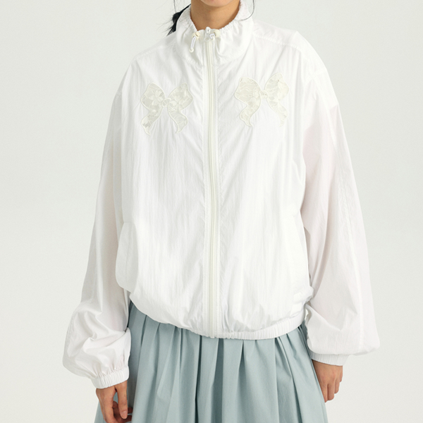 リボンモチーフの中空ジャケット　Z00354