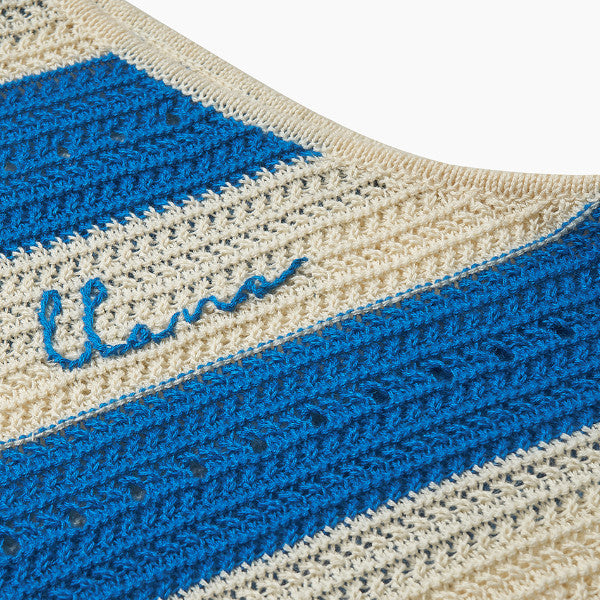 【2color】ホルターネックストライプニットトップ Z00310