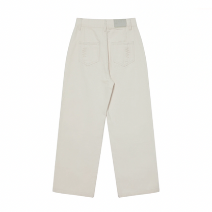 ハイウエストストレートデニムパンツ Z00043