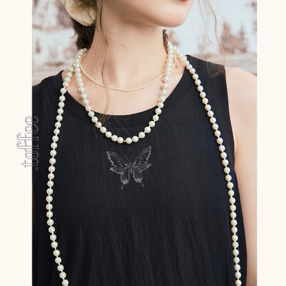 幻想チュールのノースリーブブラックワンピース《Z01061》