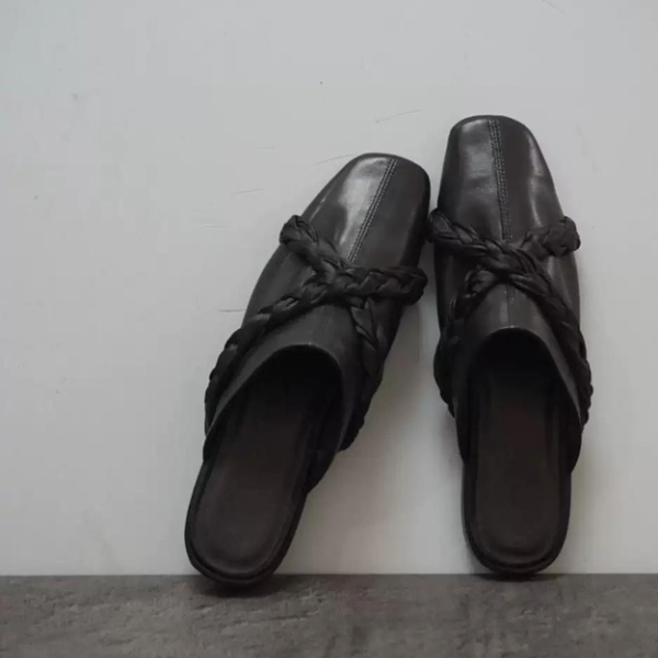 クロスバンドフラットミュール X-018