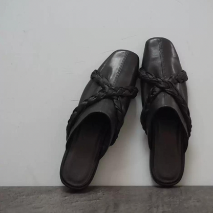 クロスバンドフラットミュール X-018