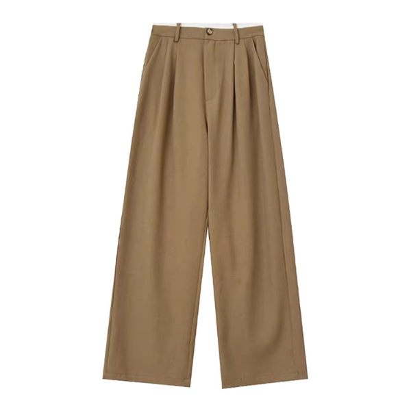 【2color】タック入りシンプルスラックス X-379