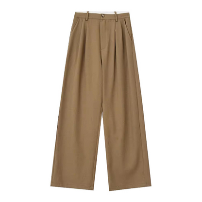 【2color】タック入りシンプルスラックス X-379