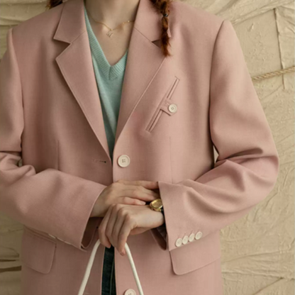 【2color】シングルブレストテーラードジャケット《Z00851》