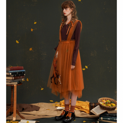 フォックスデコレーションチュチュスカート AU-471