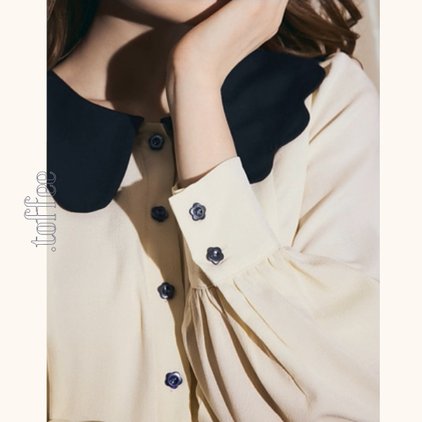 秋の庭に咲く詩・アートスカート《Z01148》