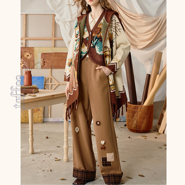 ひまわりの詩を纏うアップリケシャツ《Z01127》