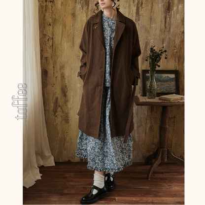 前合わせデザインのブラウンジャケット《Z01086》