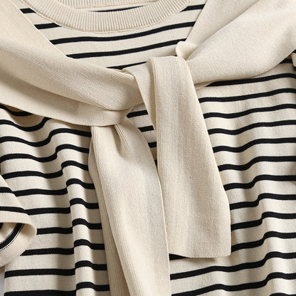 【２color】フェイクレイヤードのニットＴシャツ sp0342