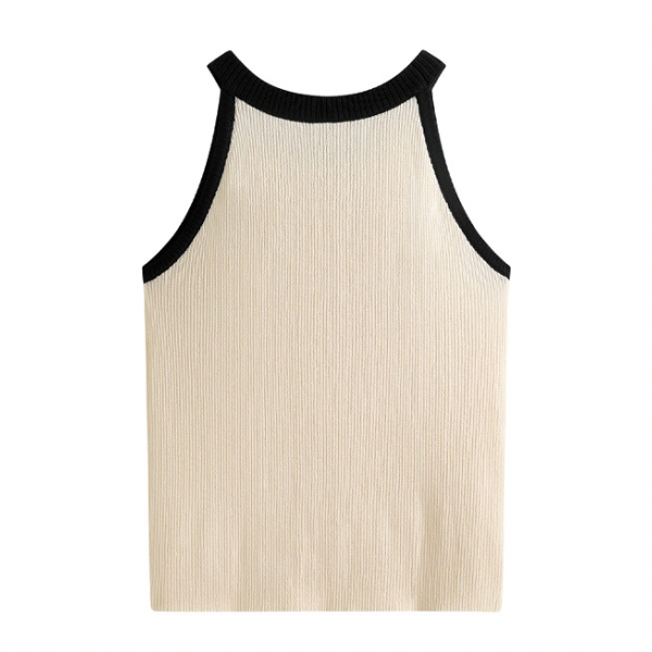 【5color】 ホルターネックニットトップ Z00206