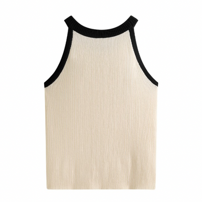 【5color】 ホルターネックニットトップ Z00206