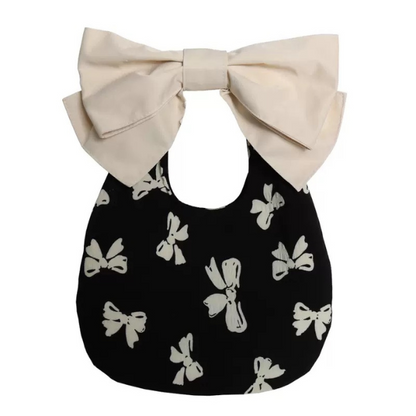 【3color】大きなリボン付きチェーンショルダーバッグ Z00237