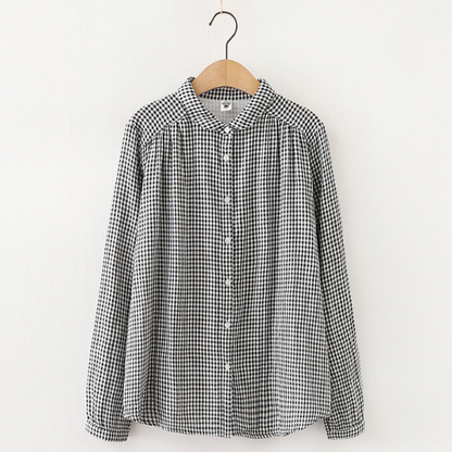 【４color】フォルムにこだわりシンプルコットンシャツ　AU-116