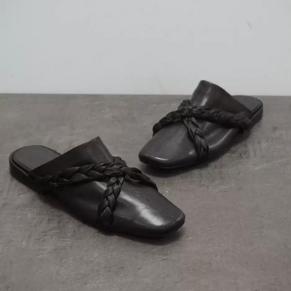 クロスバンドフラットミュール X-018